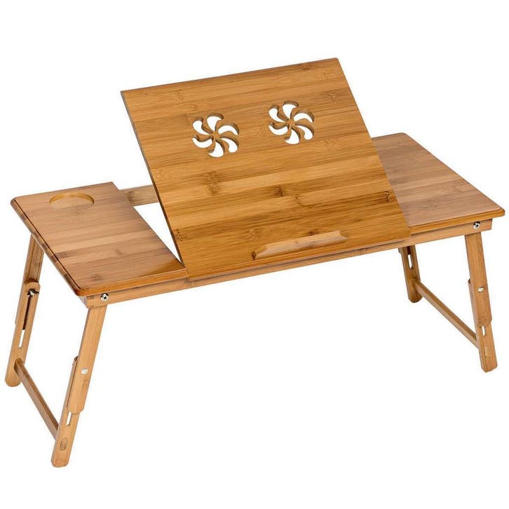 Houten laptoptafel, in hoogte verstelbaar, 72x35x26cm, Informatique & Logiciels, Chargeurs d'ordinateur portable, Envoi