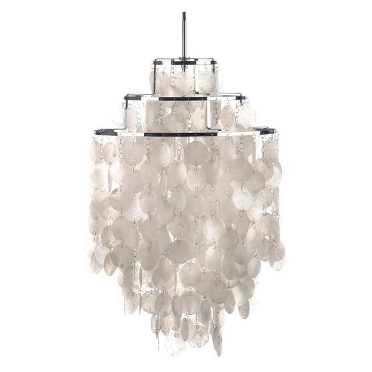 Hanglamp Shell style lamp parelmoer, Maison & Meubles, Lampes | Suspensions, Envoi