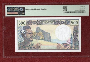 Franse Pacifische gebieden. - 500 Francs ND (1992) - Pick 1c, Postzegels en Munten