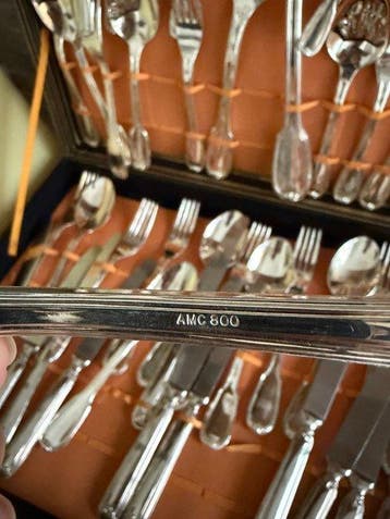 AMC - Bestekset voor 12 personen (12) - .800 zilver