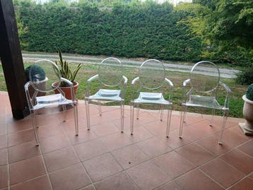 Kartell - Philippe Starck - Chaise (4) - Chaise Louis Ghost