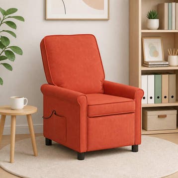 vidaXL Massage-relaxfauteuil Rood Oranje 69 x 95 x 101 cm, Verzenden, Nieuw