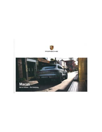 2019 PORSCHE MACAN INSTRUCTIEBOEKJE DUITS, Ophalen of Verzenden
