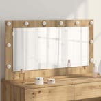 vidaXL Make-up Spiegel Rechthoekig Artisan Eiken 100 x 55 x, Huis en Inrichting, Verzenden, Nieuw