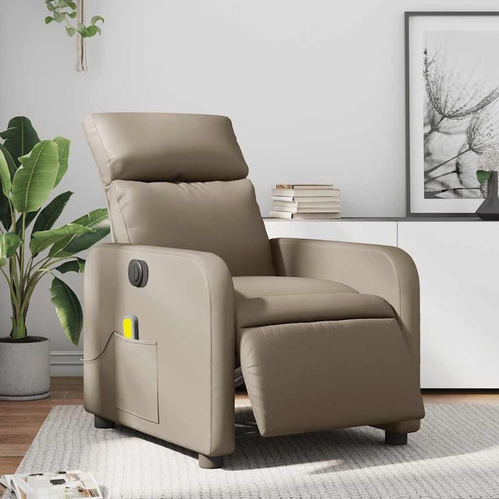 vidaXL Massagestoel verstelbaar elektrisch kunstleer, Huis en Inrichting, Fauteuils, Nieuw, Verzenden