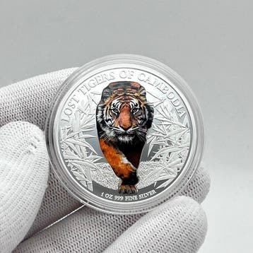 Cambodja. 3000 Riels 2026 – Lost Tigers of Cambodia – 1 oz