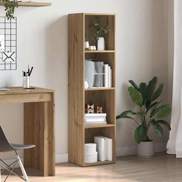 vidaXL Boekenkast 36x30x143 cm bewerkt hout artisanaal, Verzenden, Nieuw