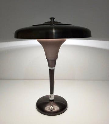 Tafellamp - UFO ministeriële ontwerplamp uit de jaren 1940