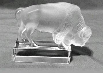 Lalique - Beeldje - Bison - Kristal