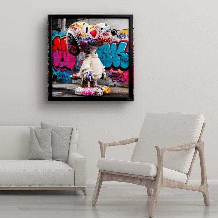 Urban3DArt (1971) - Snoopy Graffiti Case Limited Edition, Antiquités & Art, Art | Objets design