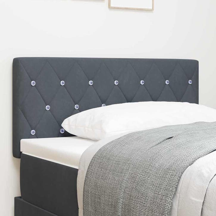 vidaXL LED Hoofdbord met hoofdeinde Donkergrijs 100 cm, Huis en Inrichting, Slaapkamer | Bedden, Nieuw, Verzenden