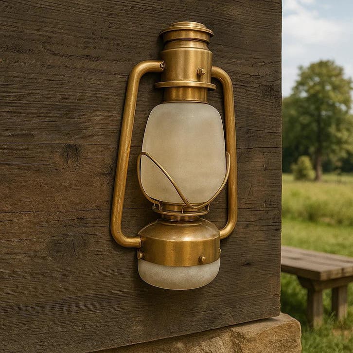 Wandlampen Muurlamp Chester Demi Antiek Messing, Maison & Meubles, Lampes | Appliques, Envoi