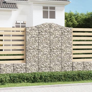 vidaXL Schanskorf gewelfd 200x50x220/240 cm gegalvaniseerd, Verzenden, Nieuw