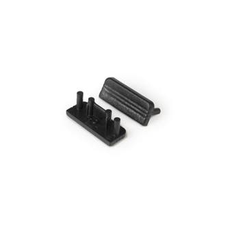 End - cap - zonder - kabelopening - surface - zwart - 10mm, Verzenden, Nieuw