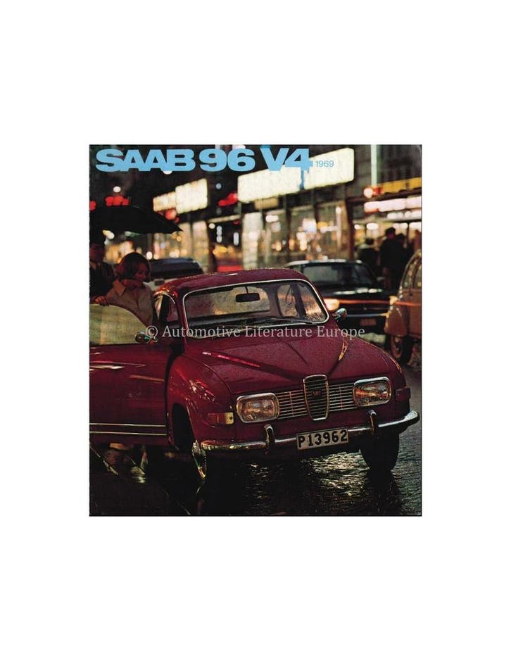 1969 SAAB 96 V4 BROCHURE NEDERLANDS, Boeken, Auto's | Folders en Tijdschriften