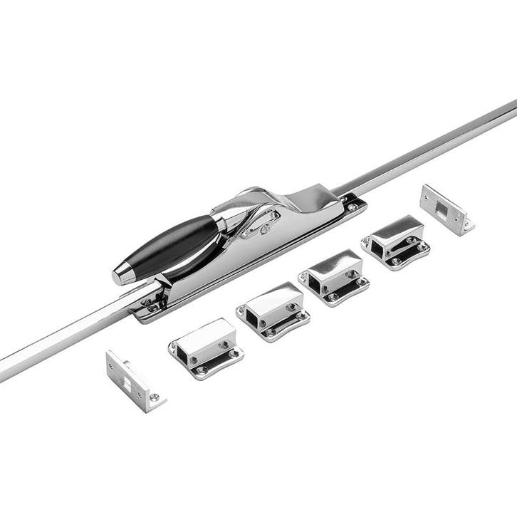 Deur espagnolet Klassiek glanzend nikkel met stangenset 2..., Bricolage & Construction, Serrurerie de bâtiment & Dispositif de fermeture