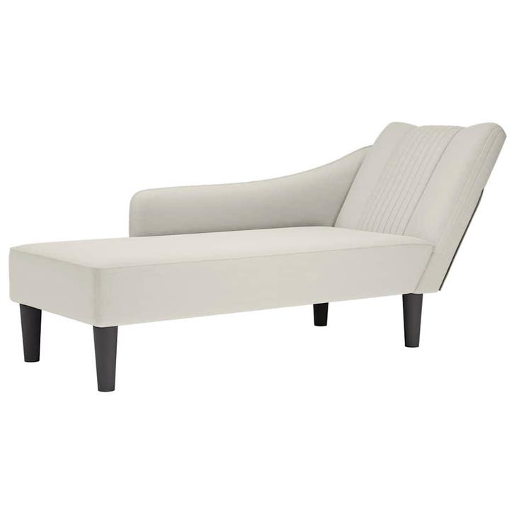 vidaXL Chaise longue met rechterarmleuning fluweel, Huis en Inrichting, Zetels | Zetels en Chaises Longues, Nieuw, Verzenden