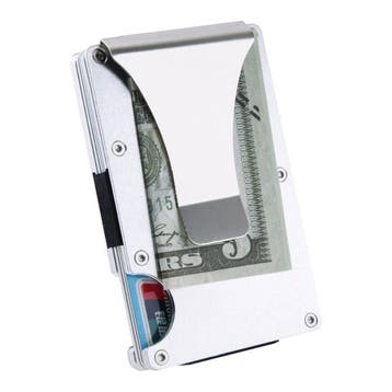 Aluminium Carbon Fiber Wallet - Portemonnee Portefeuille, Handtassen en Accessoires, Portemonnees, Verzenden, Nieuw