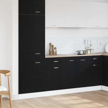 vidaXL Hangkast Zwart Eiken 50 x 46 x 81,5 cm Bewerkt hout, Verzenden, Nieuw