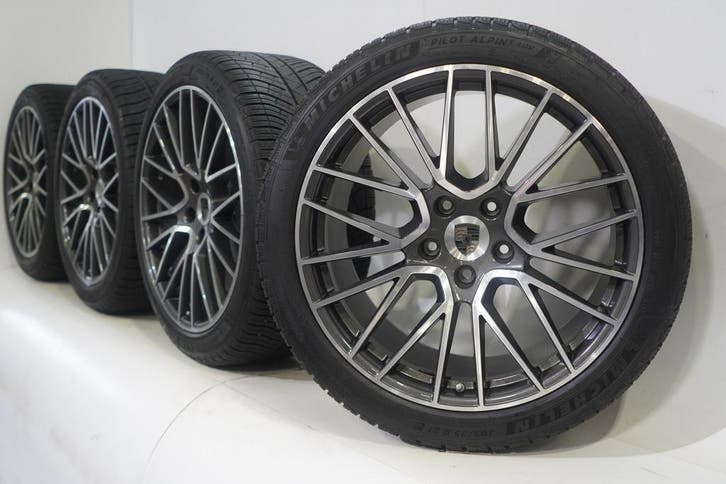 Porsche Cayenne E3 21 inch velgen Michelin Winterbanden Orig, Auto-onderdelen, Banden en Velgen, Ophalen of Verzenden