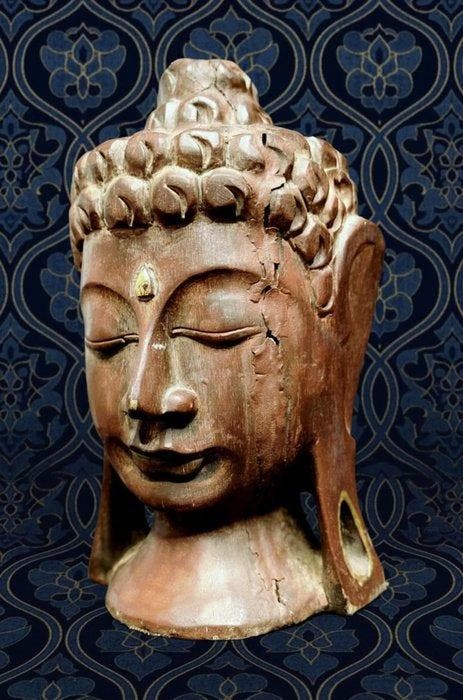 Testa di Buddha - Statue - Indonésie (Sans prix de réserve), Antiquités & Art, Art | Art non-occidental