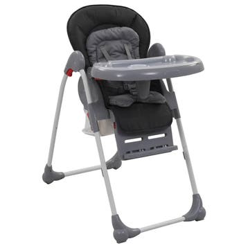 vidaXL Kinderstoel hoog grijs, Kinderen en Baby's, Kinderstoelen, Verzenden, Nieuw