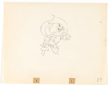 Walt Disney - Ambrose Productietekening - The Robber Kitten