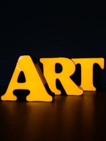 Lamp - Plexiglas & Metaal - Vintage ART-lamp