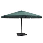 vidaXL Parasol met draagbare voet aluminium (groen), Tuin en Terras, Verzenden, Nieuw