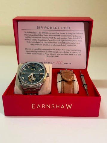 Earnshaw - Peel Moon Phase Limited Edition - Zonder, Nieuw