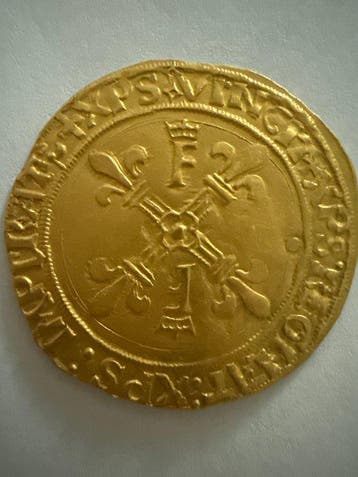Frankrijk. François I (1515-1547). Ecu dor au soleil (Lyon), Postzegels en Munten