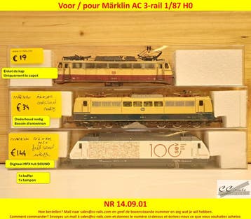 Märklin matériel échelle H0 1/87 locomotives, wagons, rails, Ophalen of Verzenden