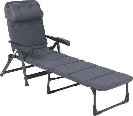 2dekans | Crespo - Ligstoel - AP/233 - Air-Deluxe - Grijs, Huis en Inrichting, Fauteuils, Ophalen of Verzenden