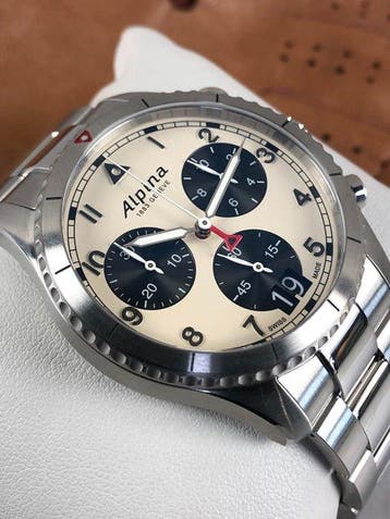 Alpina - Startimer Pilot Chronograph - AL-372WB4S26B - Homme, Nieuw