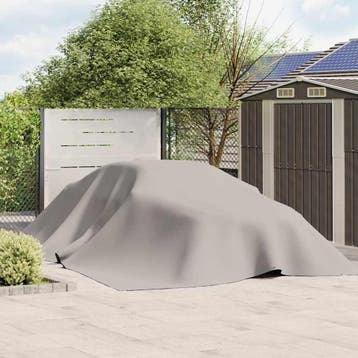 vidaXL Dekzeil 650 g/m² 5x7 m grijs, Verzenden