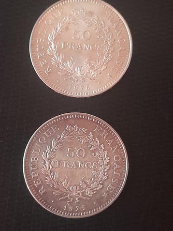 Frankrijk. Ve République. 50 Francs 1975/1976 Hercule (2
