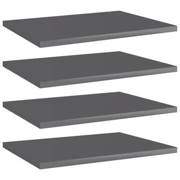 vidaXL Wandschappen 4 st 40x30x1,5 cm spaanplaat hoogglans, Verzenden