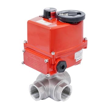 Rp 1-1/2 Vanne à Bille 3 Voies T-Port en Acier Inoxydable, Verzenden