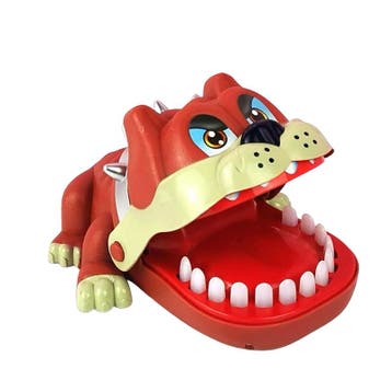 Hond Bulldog met Kiespijn Spel Bijtende Drankspel Krokodil, Verzamelen, Verzenden, Nieuw
