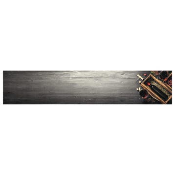 vidaXL Keukenmat wasbaar wijnflesprint 60x300 cm fluweel, Verzenden, Nieuw