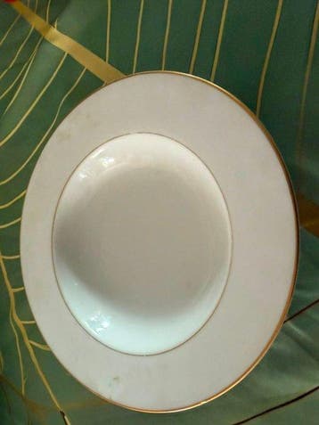 Rose China - Assiette de service (4) - Porcelaine -