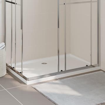 vidaXL Douchebak rechthoekig 80x120 cm ABS wit, Verzenden