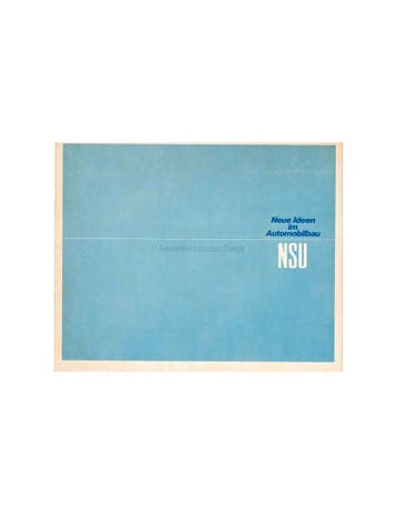 1967 NSU BROCHURE DUITS