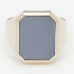 Ring - 14 karaat Geel goud - Lagensteen - Zegel, Nieuw