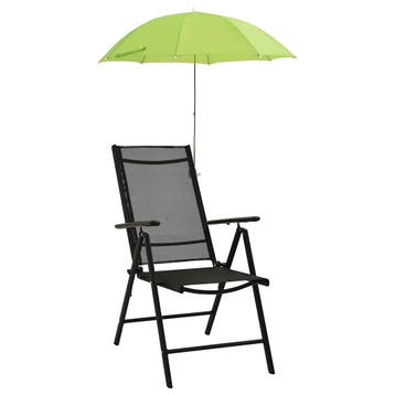 vidaXL Campingstoelparasols 2 st 105 cm groen, Verzenden, Nieuw