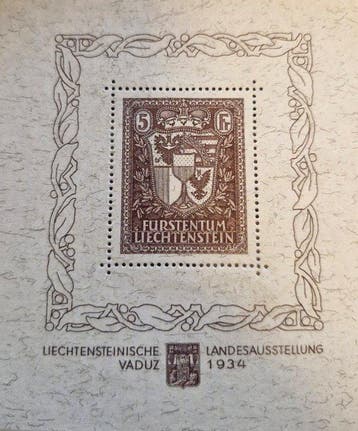 Liechtenstein 1934 - Liechtenstein 1934 blok 1 MNH - Blok 1