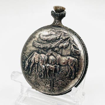 Aero Neuchatel - 17 Jewels Incabloc Hunter Case Pocket Watch, Handtassen en Accessoires, Nieuw