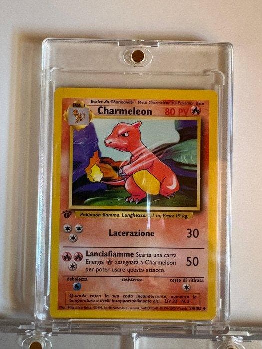 Pokémon - 3 Card - Charmeleon, Fushigidane 24/102, No.001,, Hobby en Vrije tijd, Verzamelkaartspellen | Pokémon