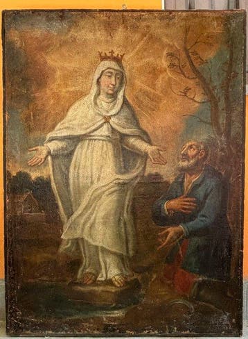 Italiaanse school (XVIII) - Apparizione della Vergine al