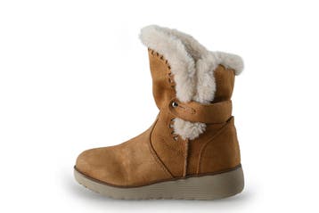 Skechers Enkellaarzen Meisjes in maat 30 Cognac, Verzenden, Jongen of Meisje, Schoenen, Skechers